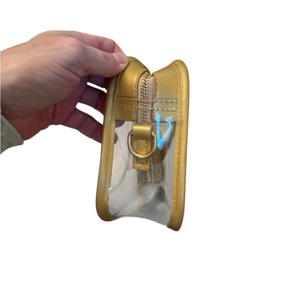 Clear Gold Trimmed Small Crossbody Bag - Picture 2 of 5